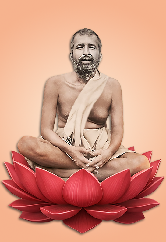 Sri Ramakrishna on lotus