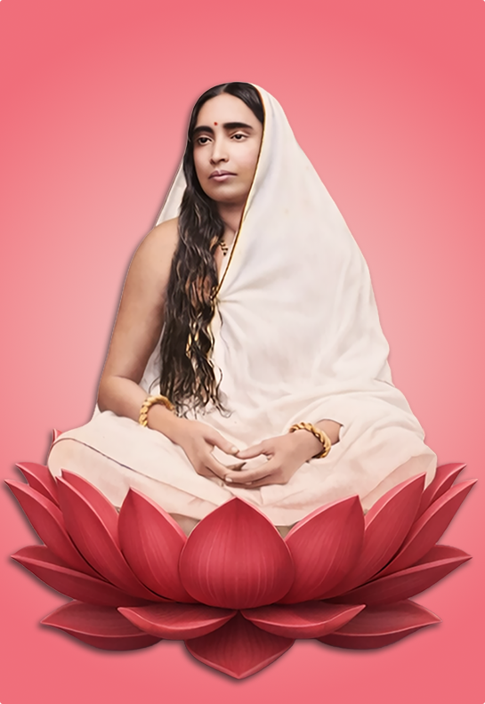 Sri Sarada Devi on lotus