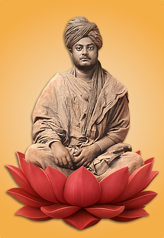 Swami Vivekananda on lotus